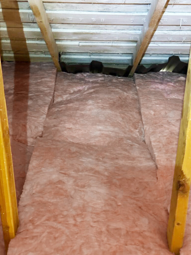 Attic Insulation Replacement With Mold Remediation Treatment